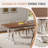 Rayaan Metal Base Dining Table