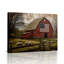 Cadre étirée patriotique pour grange rouge et mouton (ton de ferme Americana)-743797225