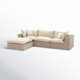 Davida 4 - Person Modular Patio Conversation Sets with Cushions
