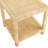 Crosby Square Tan Raffia Accent_End Table