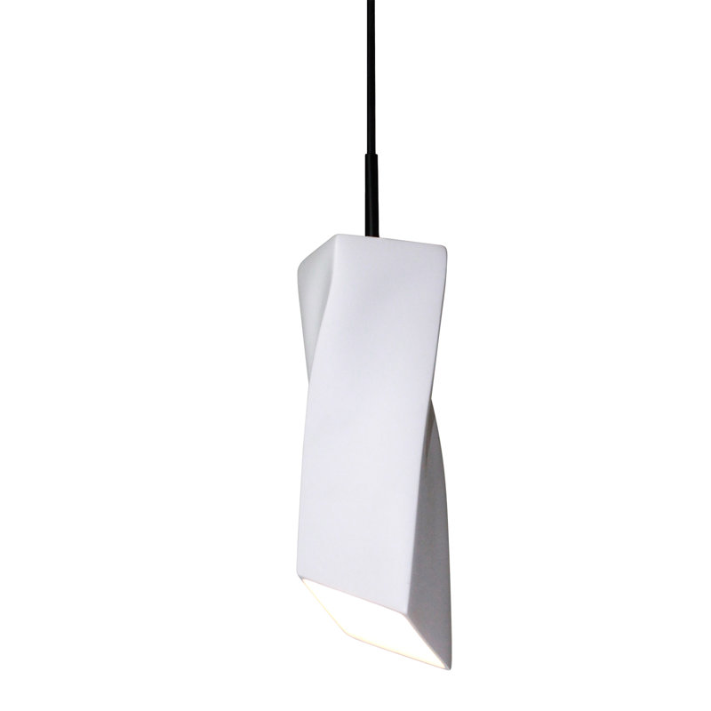 Shippy 1 - Light Black LED Single Pendant, Satin White