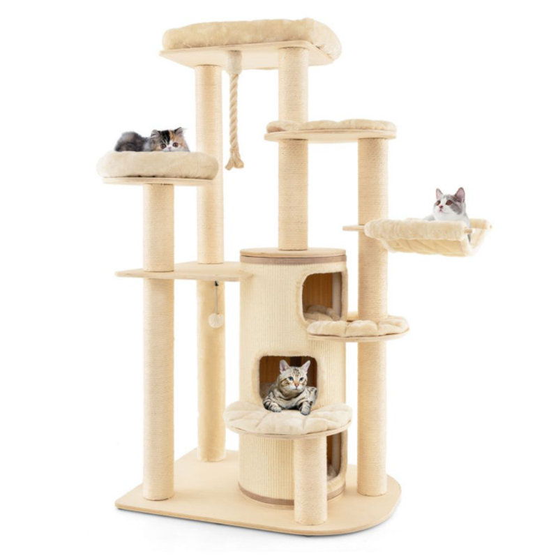 Multi-Level Cat Tree With 3-Storey Cat Condo