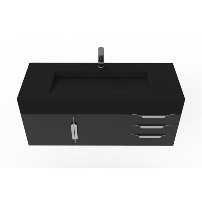 Nile 48" Wall-Mounted Single Bathroom Vanity Set