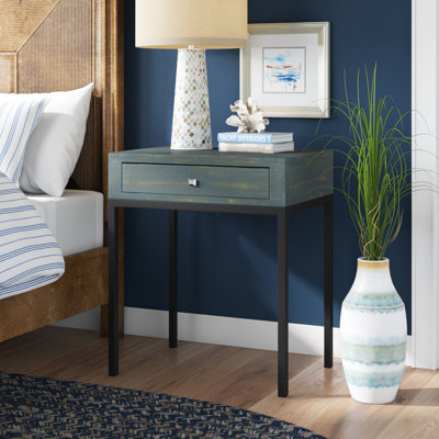 Evangelyne Solid Wood End Table with Storage