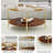 Modern Gold Round Double-Layer Coffee Table