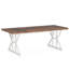 TribeSigns Taneja Metal Base Dining Table-824297628-828972985