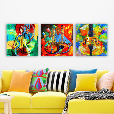 3 Piece Wrapped Canvas Panoramic Graphic Art Set