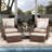 Idamarie Wicker Conversation Set with Ottoman-85514301-105270514