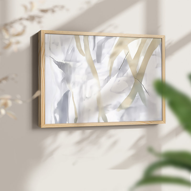 Abstrait, série Lxxli, reproduction encadrée, Naturel, H 16 po x l 20 po