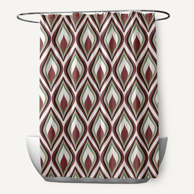 Menara Geometric Shower Curtain