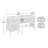 Desk, LIGHT GREY Finish