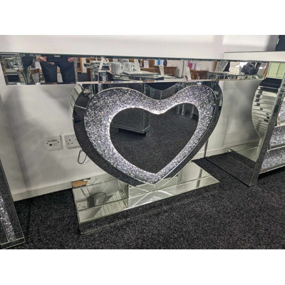 Nova LED Heart Shaped Console Table