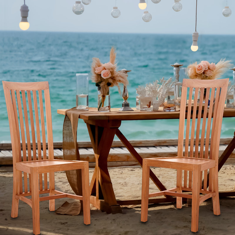 Clea Outdoor Teak Dining Side Chair