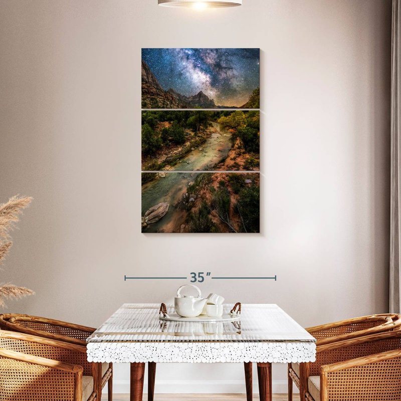 Oberle Milky Way Over Virgin River, 32" H x 20" W