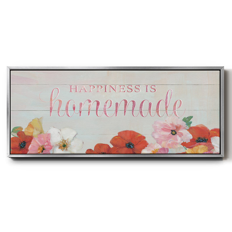Le bonheur est fait maison - toile encadrée