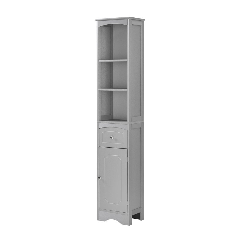 Amante Freestanding Linen Cabinet, Grey
