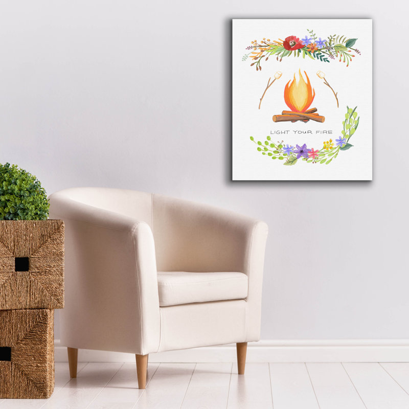 «Sweet Adventure Fire» par Art Licensing Studio, art mural sur toile