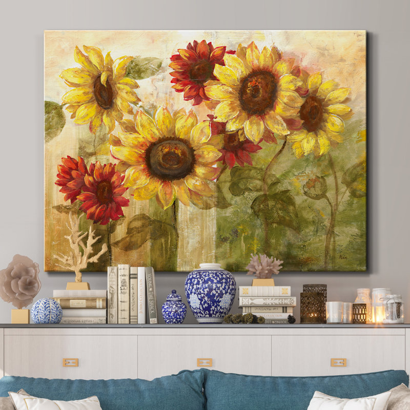" Sunflower's Delight " by J Paul, 16 H x 20" W x 1.5" D