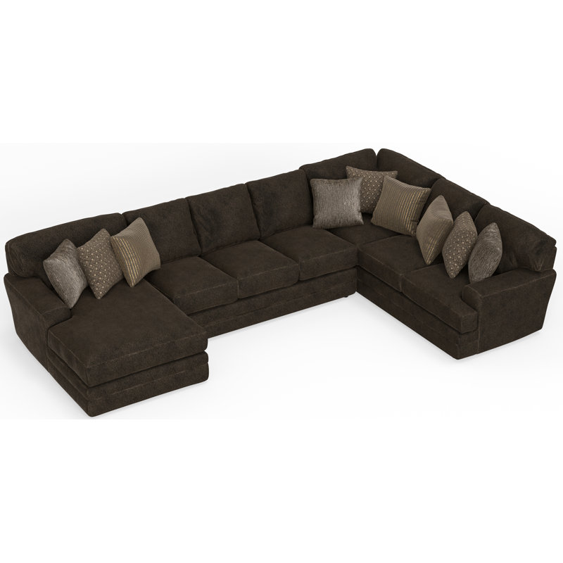 Upholstered U-Shaped Sectional, Right Hand Facing