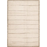 Nazmiyal Collection Ivory Hand-Knotted Wool Area Rug 5ft 7in X 8ft 1in