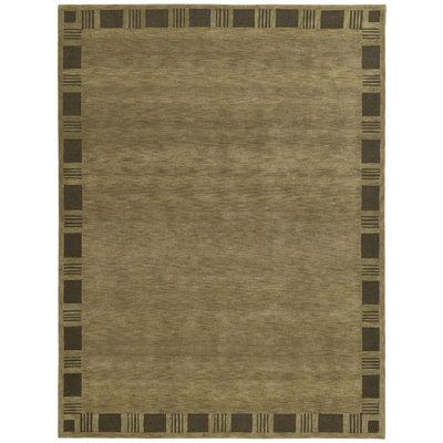 Hand-Tufted Geometric Wool Rug