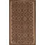 Tapis brun à motif géométrique Kilim 5 x 8