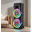 Puissance de sortie 8 000 W, double enceinte sans fil Bluetooth de 12 po avec microphone, télécommande, système de sonorisation portable, DEL RVB, FM / AUX / USB / TF / TWS / écho