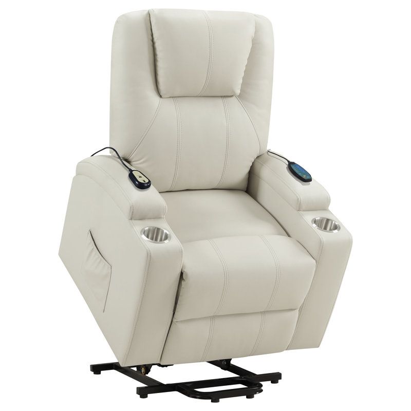 Fauteuil inclinable de massage inclinable Armstrong, Ivory