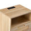 Table avec tiroir et pieds en bois massif, surface lisse - abords de chambre à coucher naturels, salon-305737280