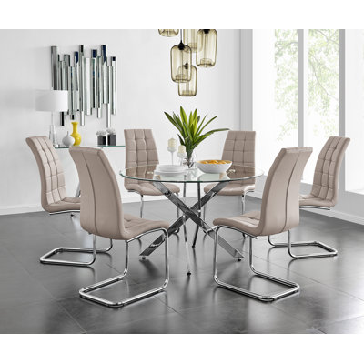 Ensemble de 6 tables de salle à manger Tierra Sleek