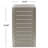 Silver Aluminum Outdoor Side Table - Modern For Balconies & Functional Design