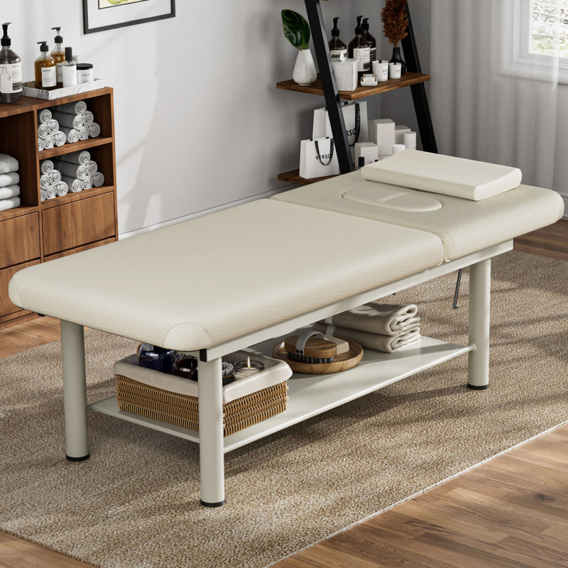 Husman 75" Professional Massage Table Adjustable Bed Physical Therapy Table Lash Bed with Metal Legs