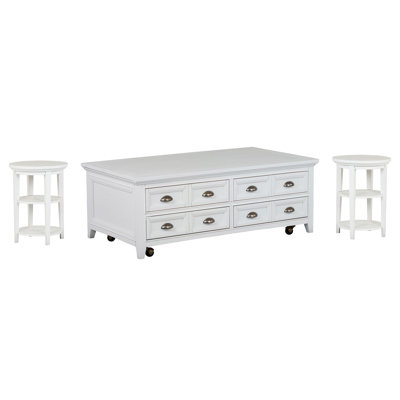 Liz Lift Top Storage Cocktail Table With 2 Accent End Table