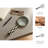Magnifying Glass Sculpture With Geometric Pattern For Home Decor -  Decorative Object For Office, Shelf, Or Living Room Decoration - 9", Black & White-2050818981