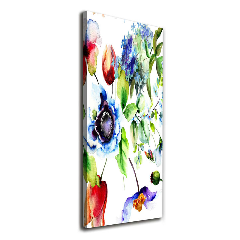 Field Flowers - Wrapped Canvas Print