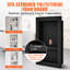 Niche de douche noire 16 po x 24 po, organisateur à double tablette, coins carrés et encastrés, étanche à l'eau pour la salle de bain, mousse extrudée, cloison mobile amovible, niche de 24 po