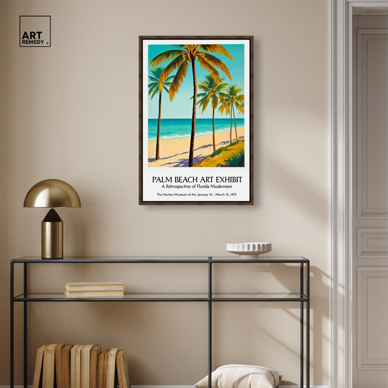 "Retrospective", reproduction d'art sur toile encadrée par Art Remedy, cadre en noyer, 20 x 30, H 31 po x l 21 po