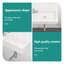 Lavabo de salle de bain mural rectangulaire en céramique blanche 14,57 x 7,28 pouces avec trou de robinet simple