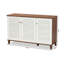 Armoire de rangement pour chaussures moderne et contemporaine 16 paires-1692648872