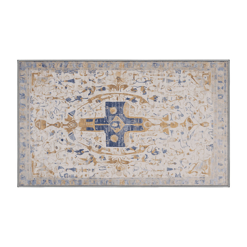 Tapis gris lavable à la machine, Rectangle 8 pi x 12 pi