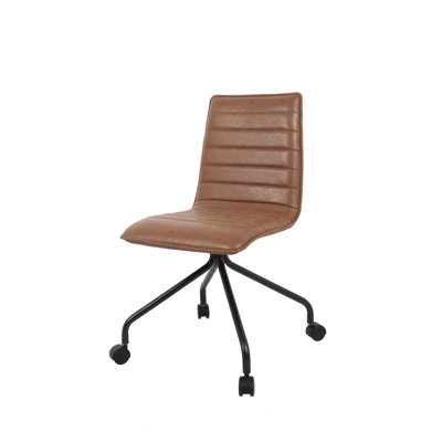 Chaise de bureau moderne avec canalisation - Noyer