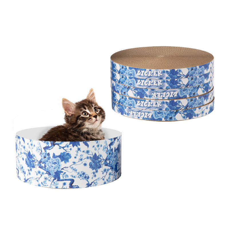 Emmanouel Scratching Post, Blue/White
