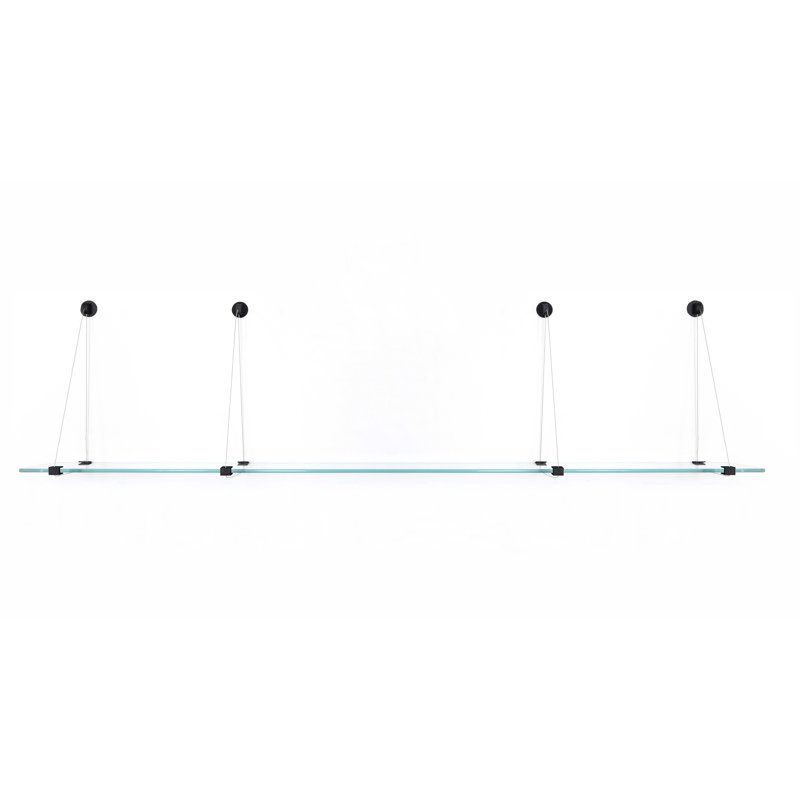Bracket Shelf, 18" H x 72" W x 6" D, Black