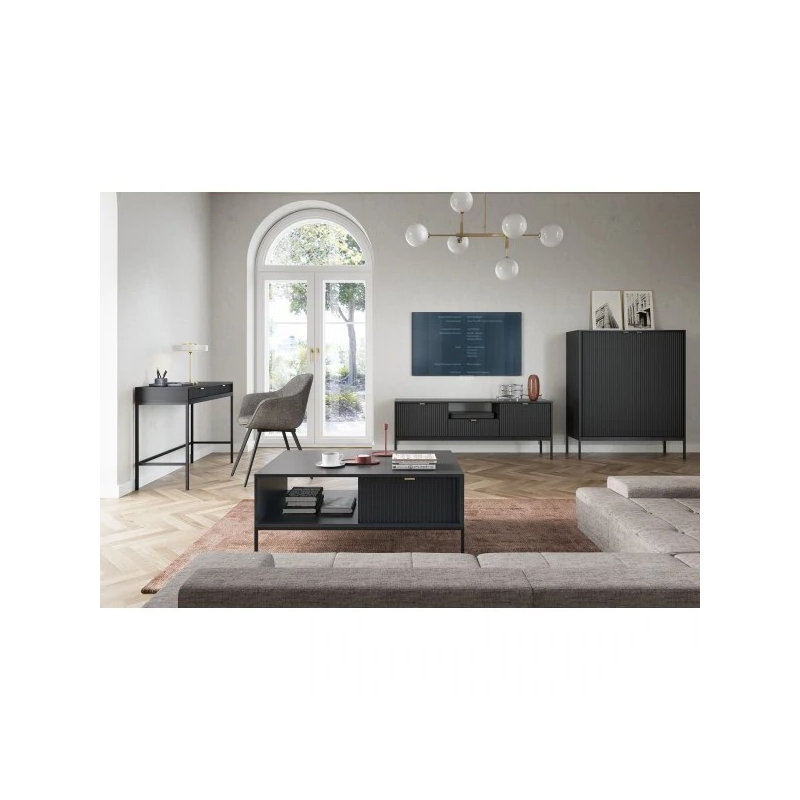 104cm W Chest of Drawers, Black