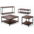 Skyler 34"W Solid Mango Wood and Metal Industrial Square Coffee Table with Open Shelf and Black Frame-1606540073