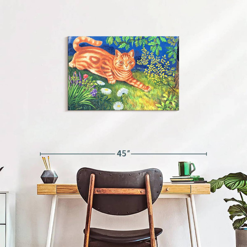 Cat Stalking, 20" H x 30" W