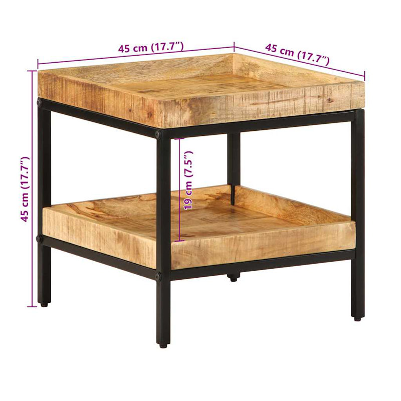 Solid Wood End Table