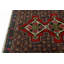 Tapis floral rouge / jaune en laine noué à la main Floral