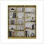 Ensemble de bibliothèque 3 pièces h 71,1 po avec tablettes ouvertes - Rangement modulaire - Chêne naturel