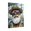 Illustration de style voyage avec chapeau coloré et lunettes de soleil style barbe blanche-1135394741